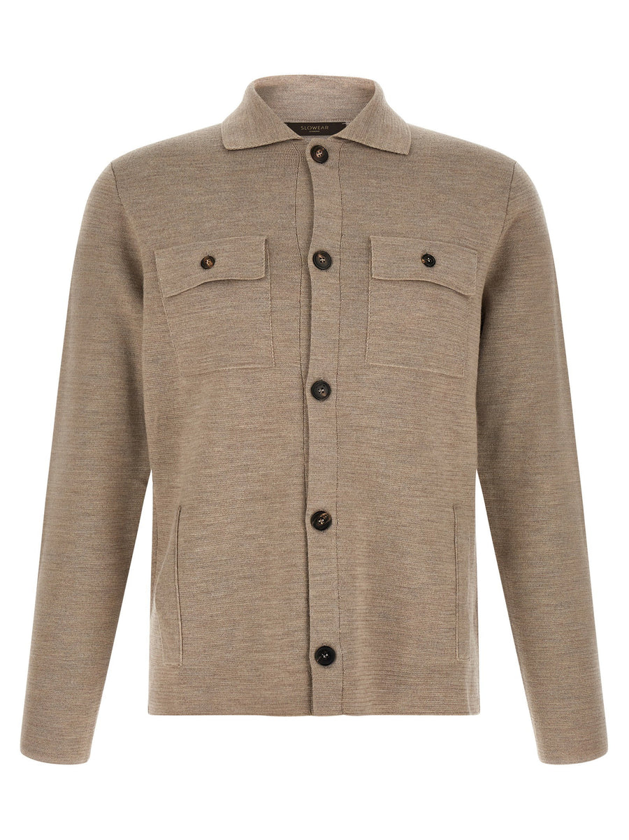 Zanone Saharan Cardigan — Beige