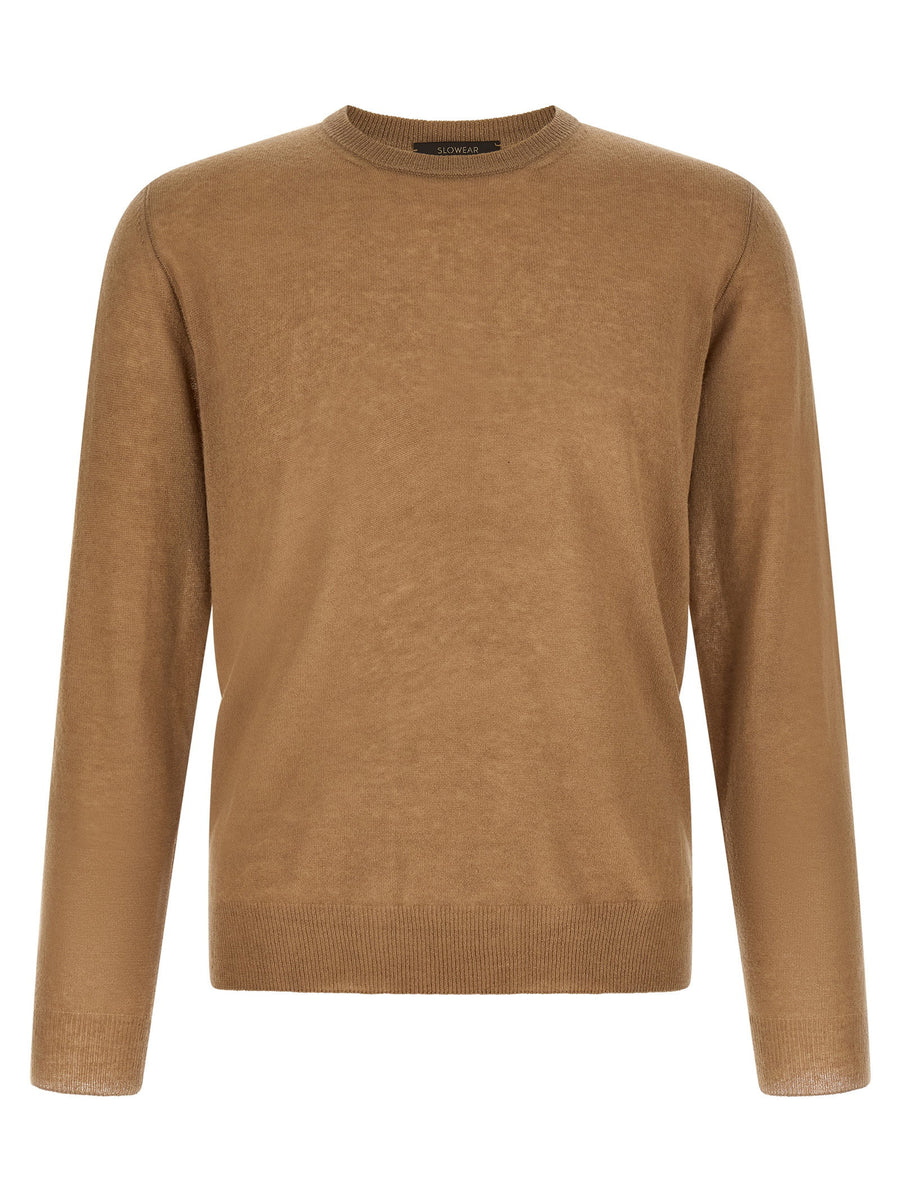 Zanone Giro Sweater — Camel
