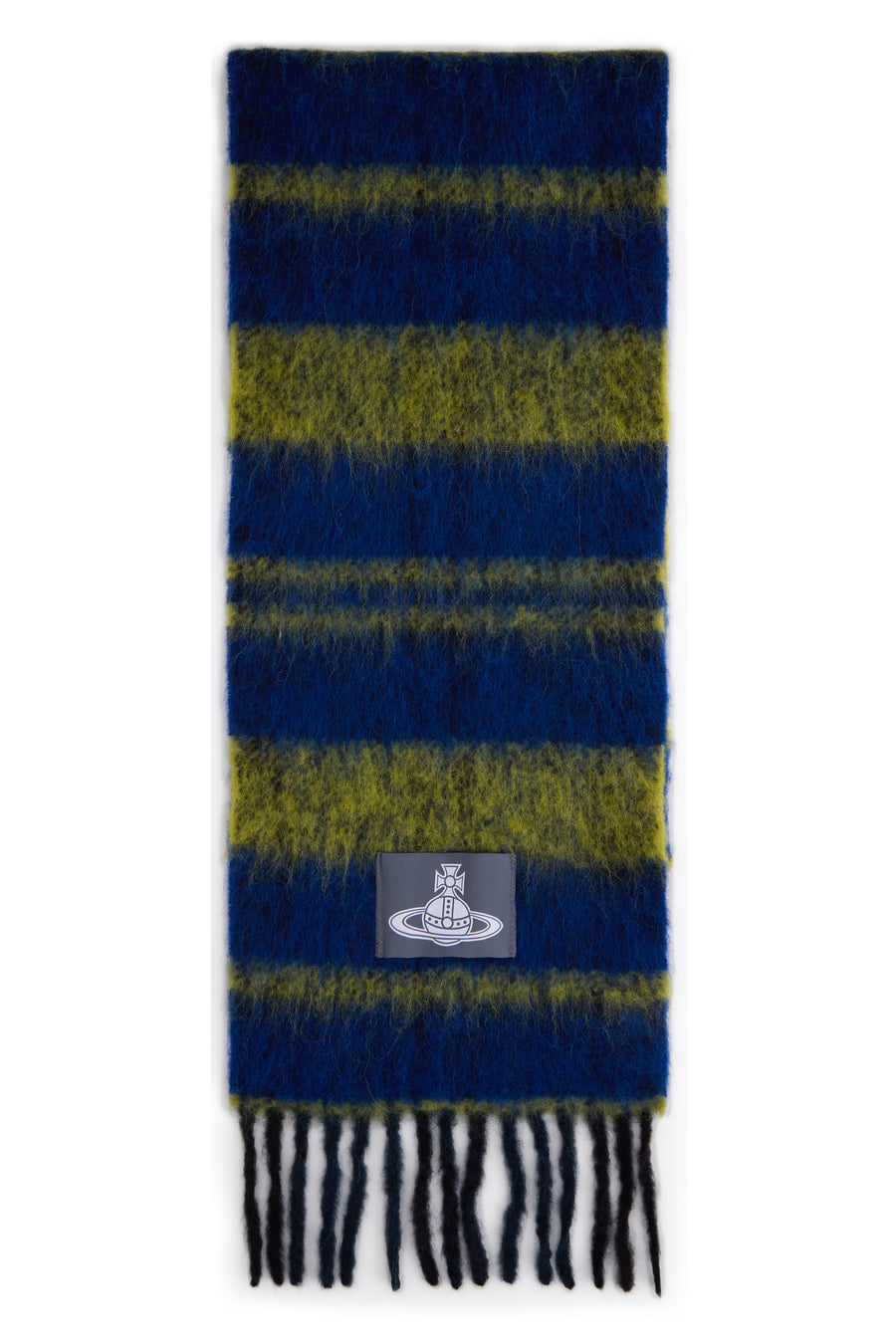 Scarf Multicolour Fringed Alpaca Wool