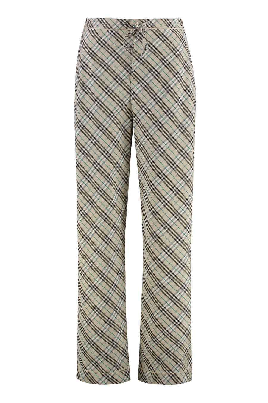 Straight Cotton Trousers Grey