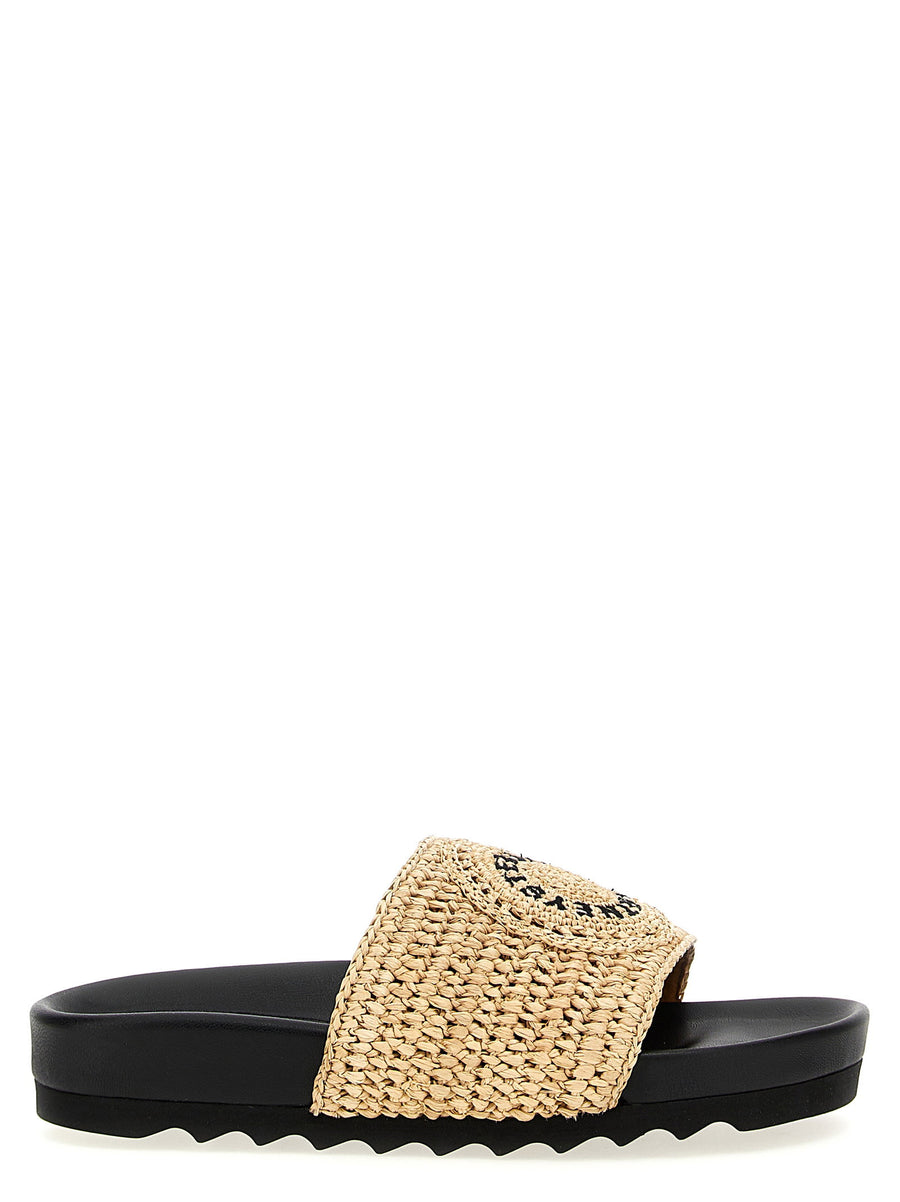 Stella Mccartney Elyse Slide Sandal — Natural