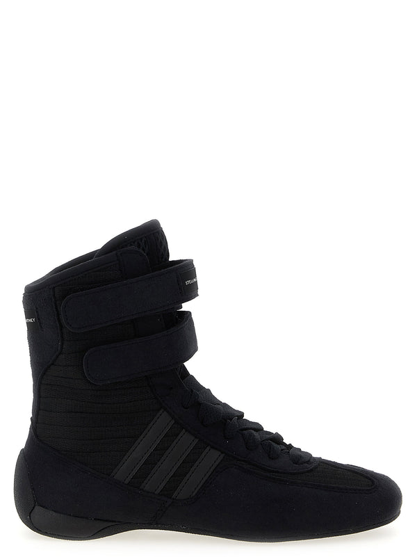 Stella Mccartney Yuta suede-effect fabric and leather sneaker in black