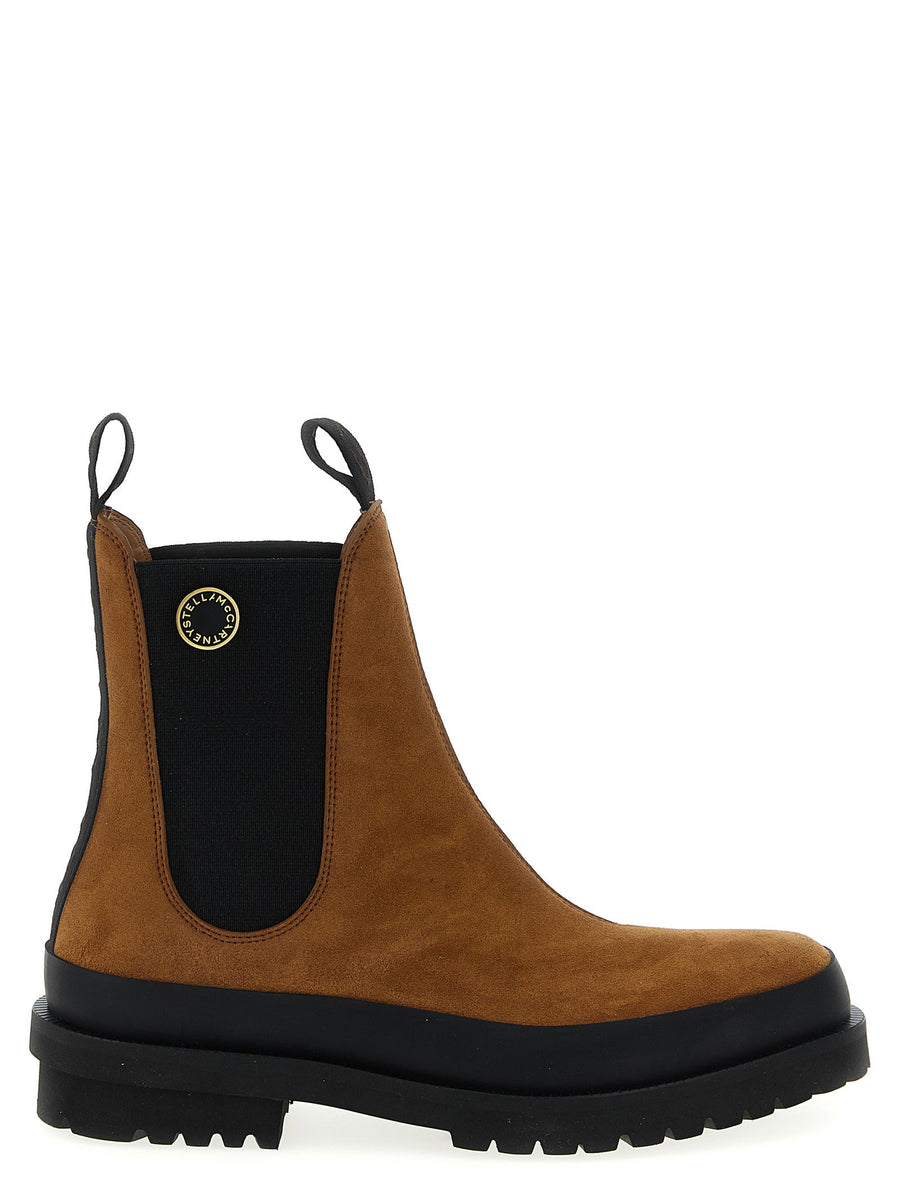 Stella Mccartney Suede Chelsea Boot — Caramel