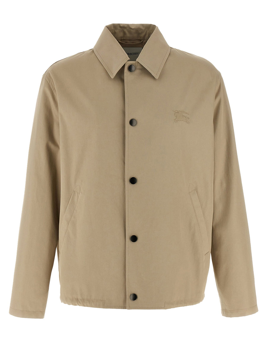 Burberry Gabardine Jacket — Beige