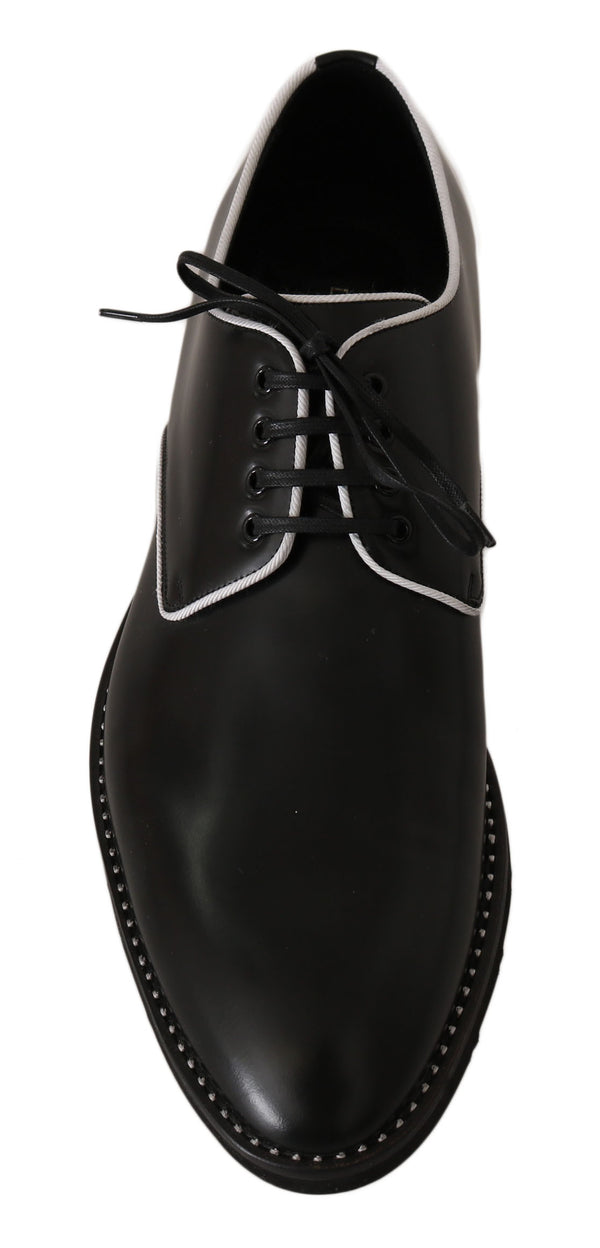 Dolce & Gabbana 100% Leather derby flat in black