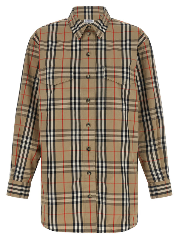 Burberry قميص — بيج