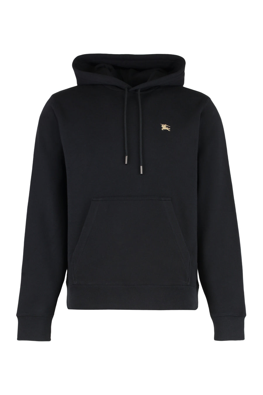 Burberry Logo Cotton Hoodie Black Jumpers