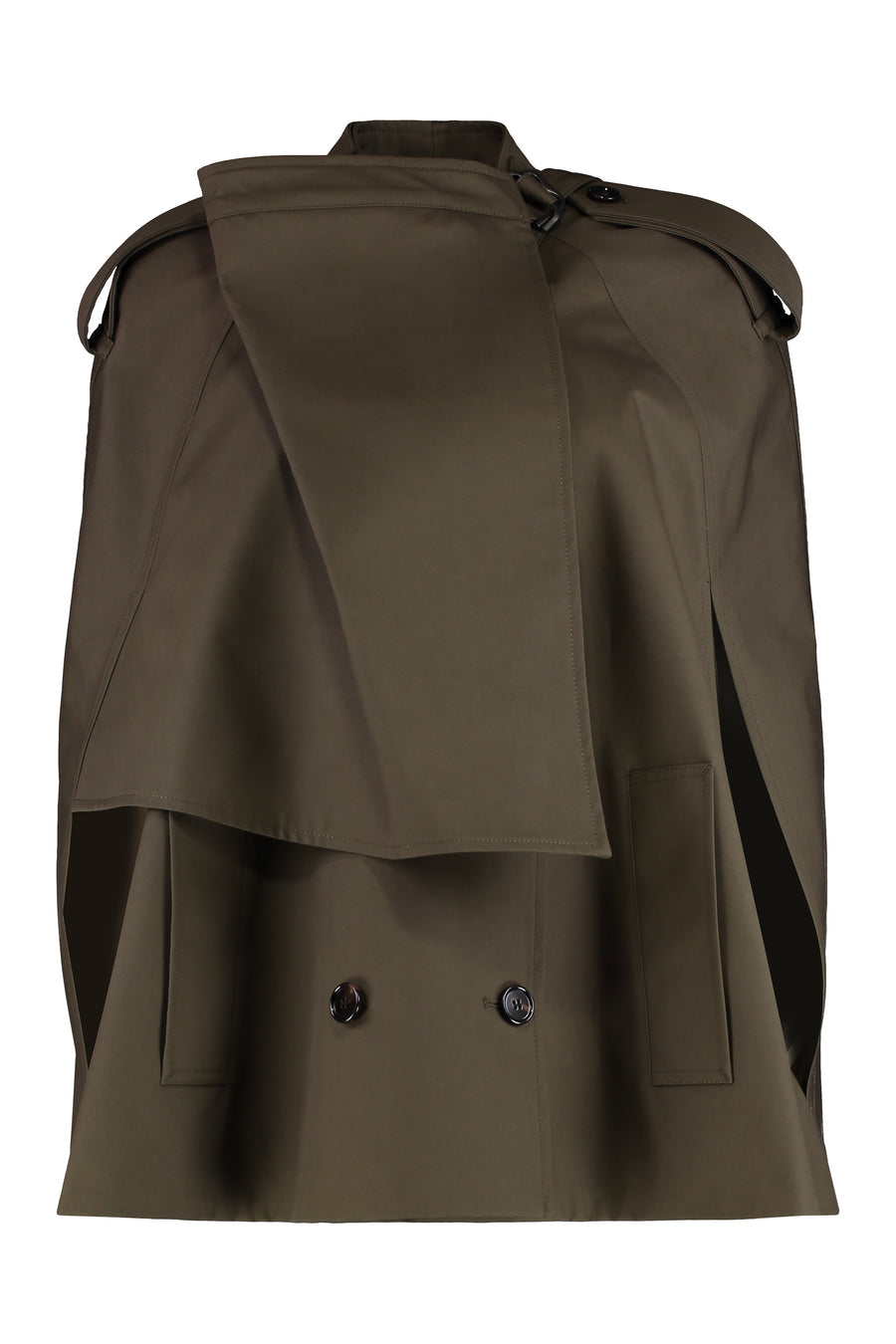 Burberry Cotton Cape Green Capes