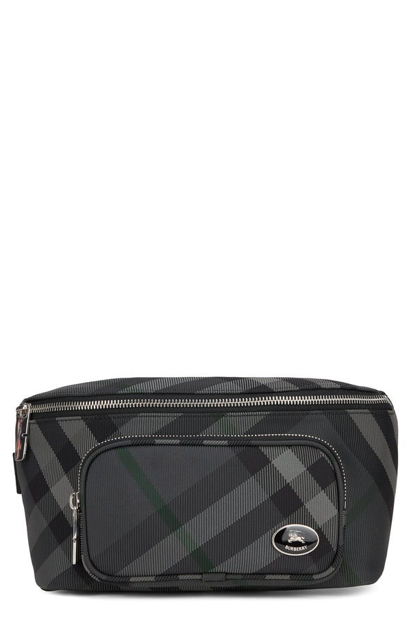 Belt Bag Grid Grey Polyamide