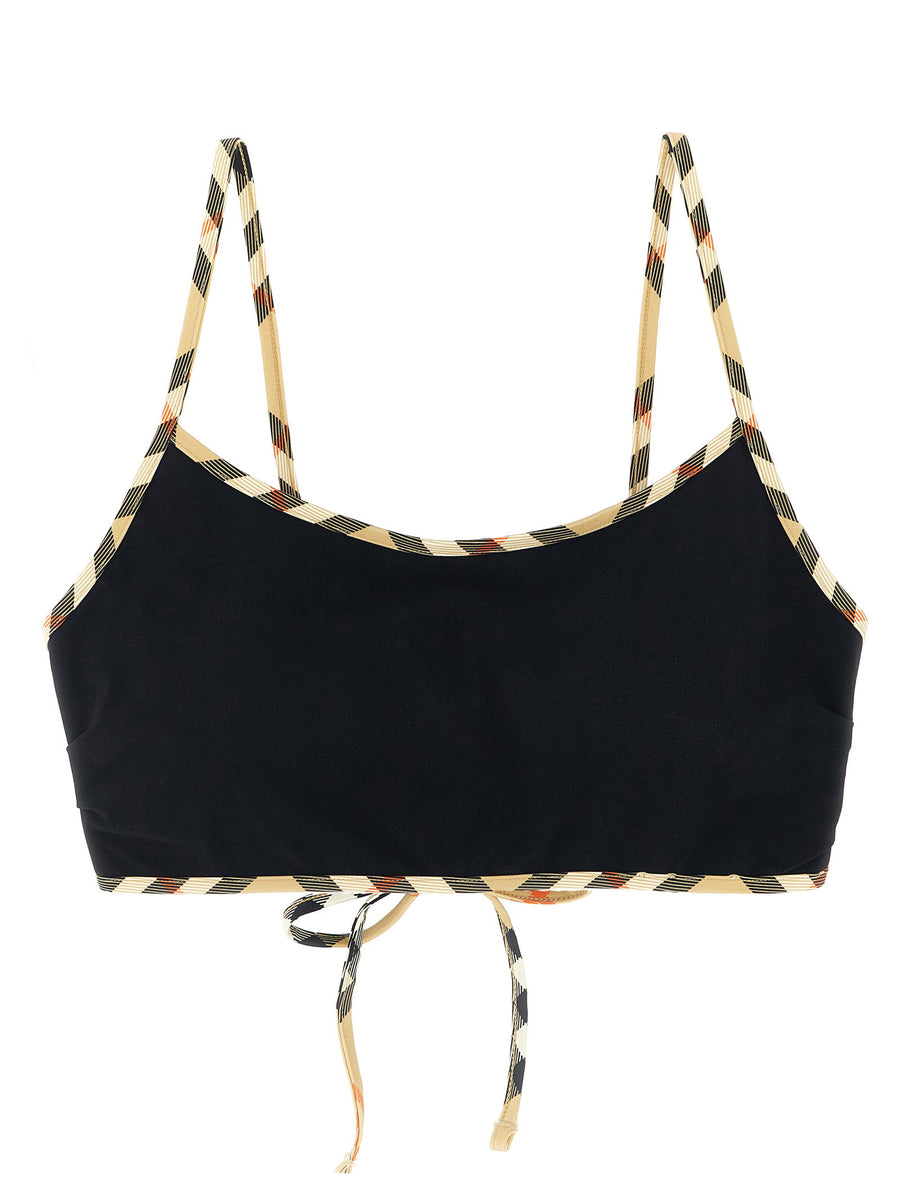 Burberry Starla Bikini Top — Black
