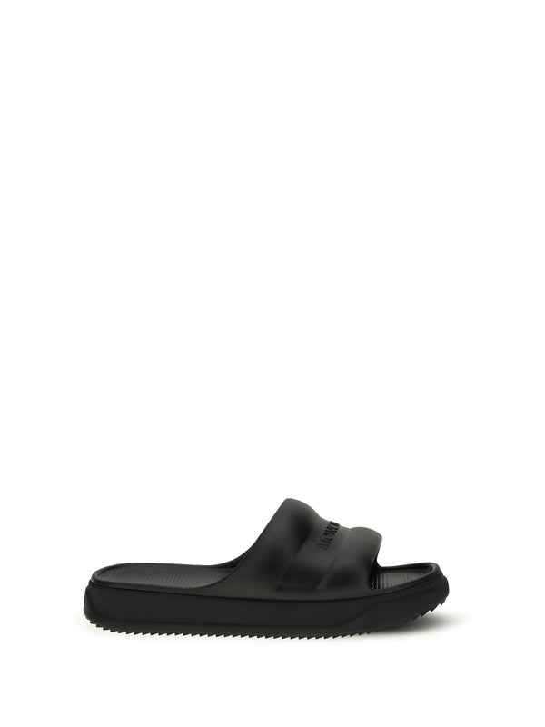 Moncler 100% Rubber sandals in black