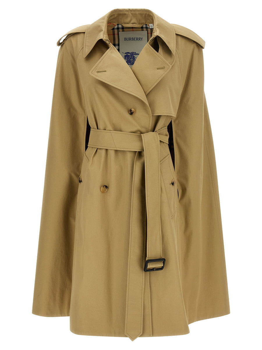 Burberry Bellemont Cape — Camel