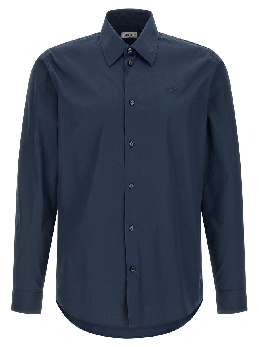 Burberry Cotton Poplin Shirt — Navy