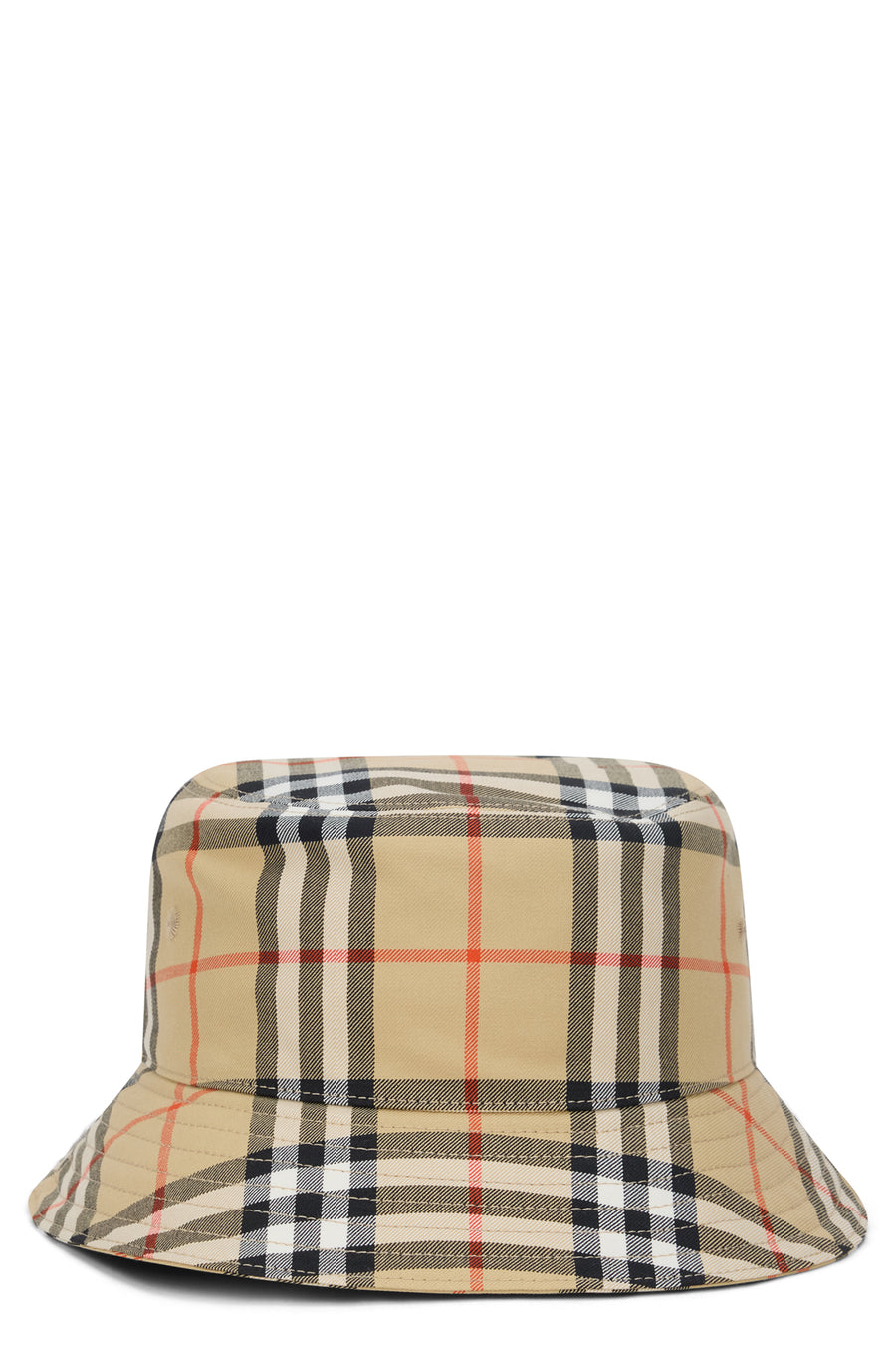 Bucket Hat Sand Check Cotton