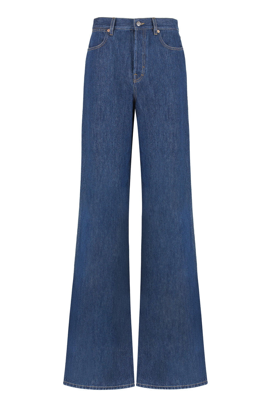 5-Pocket Straight-Leg Denim Jeans