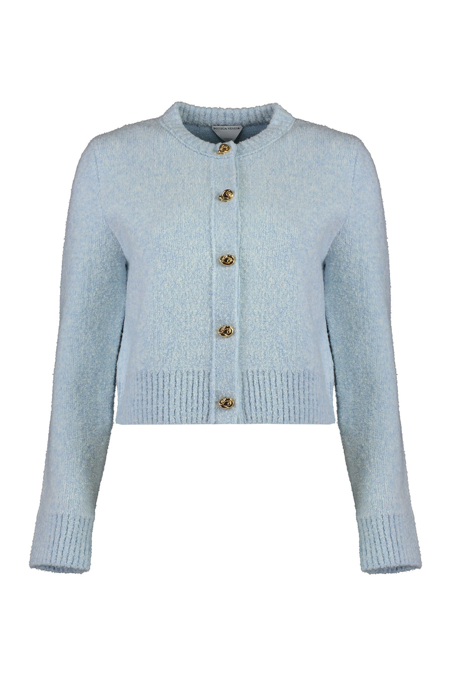 Cardigan Bouclé Wool Bubble Elastane Cardigans