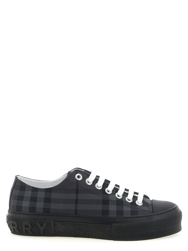 Burberry Burberry Check Print Sneaker — Black