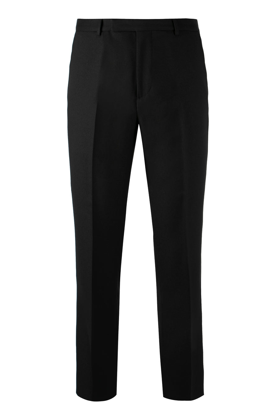 Black Slim Fit Trousers Polyester