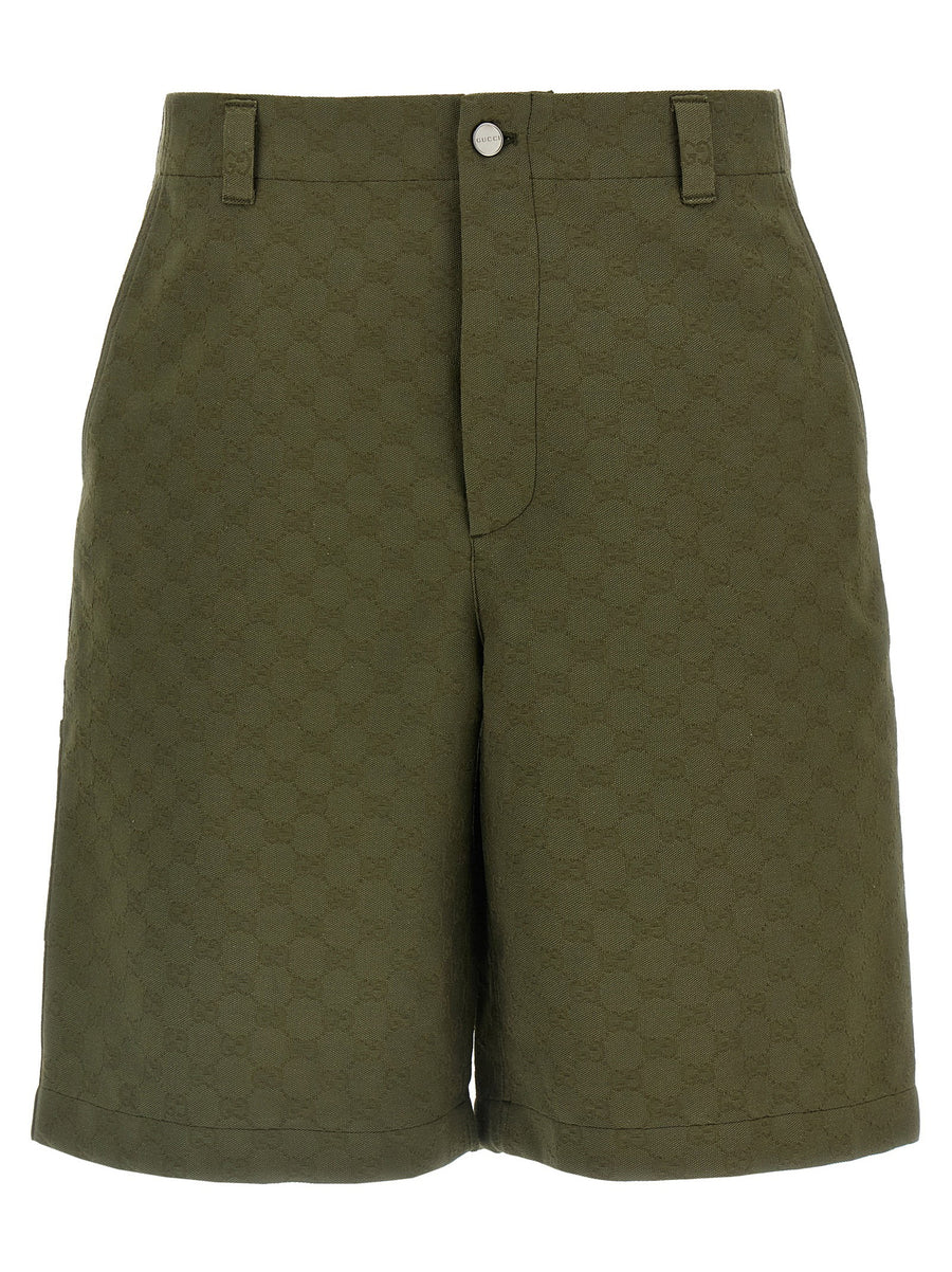 Gucci Bermuda Shorts — Olive