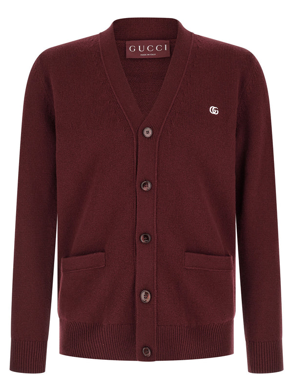 Gucci cardigan in burgundy