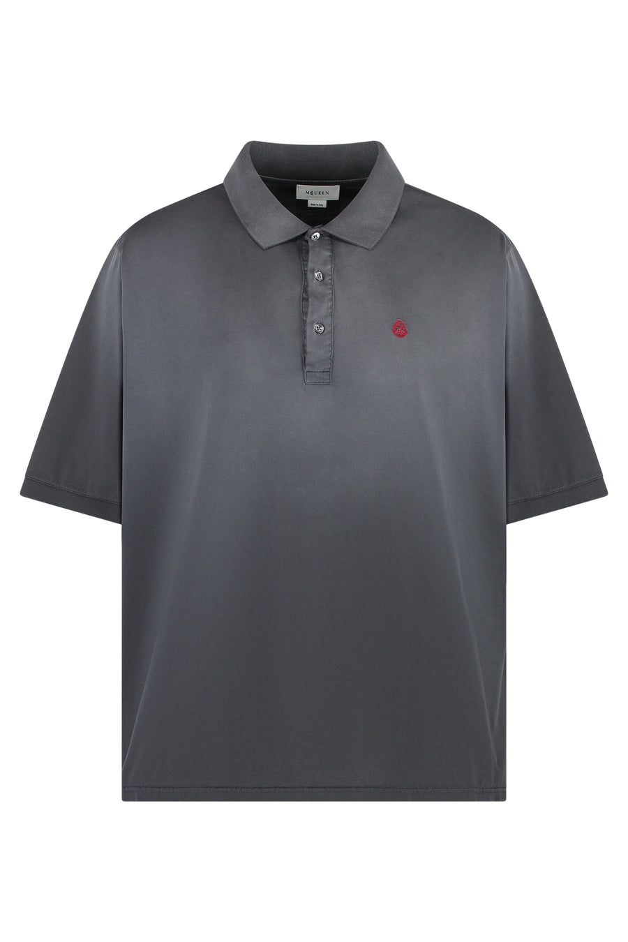 Polo Shirt Black Cotton