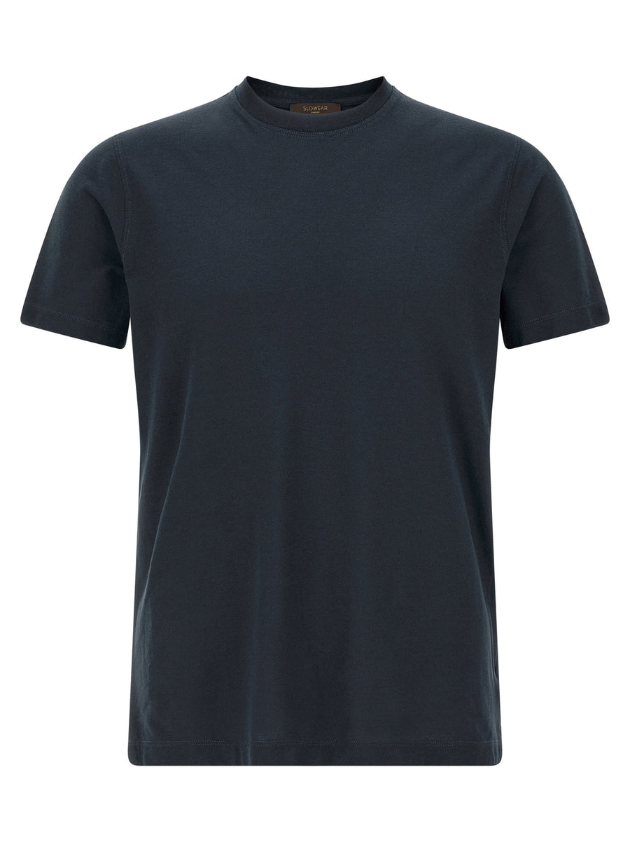 Zanone Ice Cotton T-Shirt — Navy