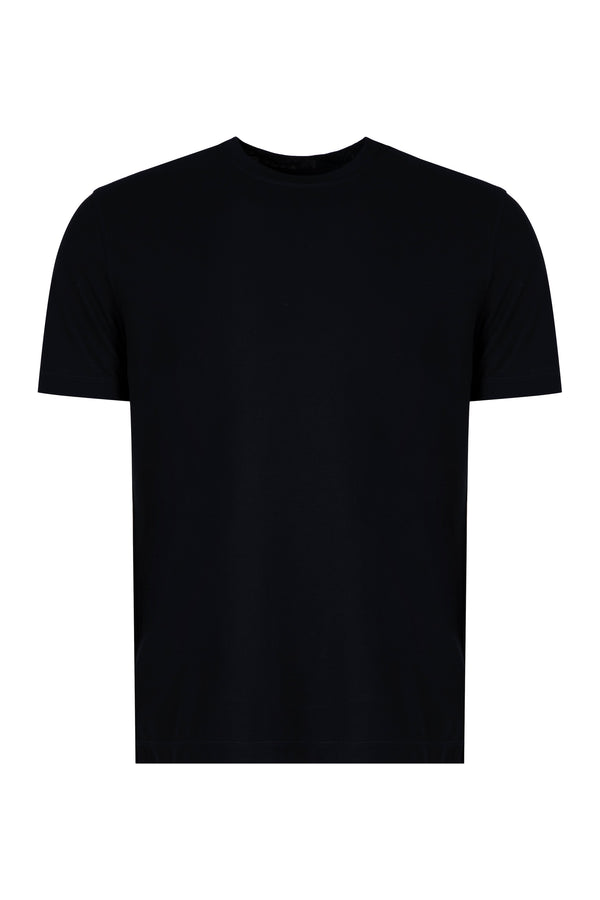 T-Shirt Crew-Neck Black Cotton T-shirts