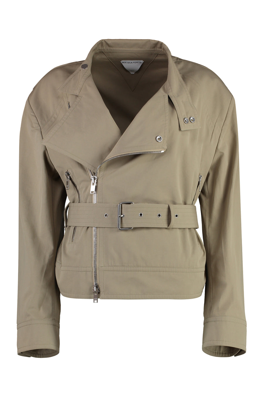 Jacket Zipped Cotton Sand Polyamide