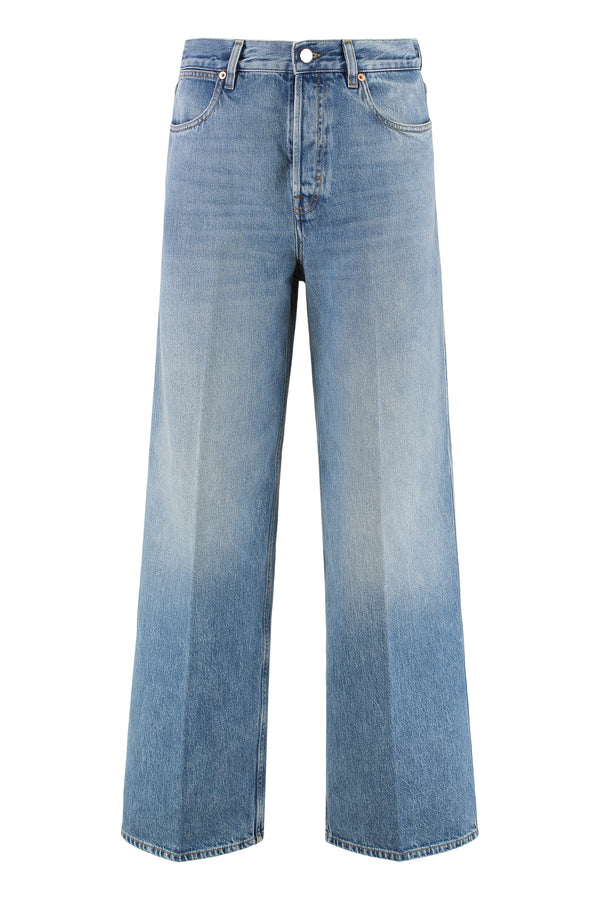 Gucci Wide-Leg Jeans Denim Cotton