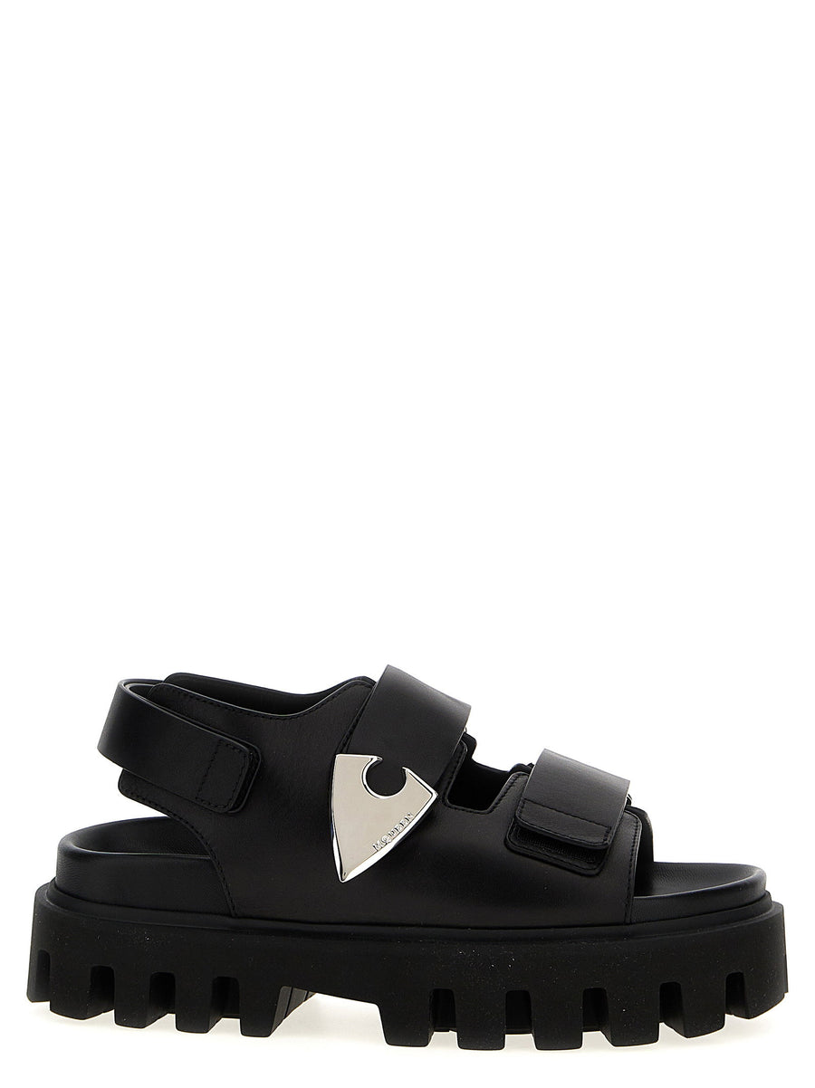 Alexander McQueen Parachute Sandal — Black