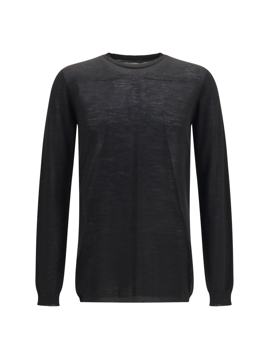 Rick Owens 100% Merino wool sweater in black