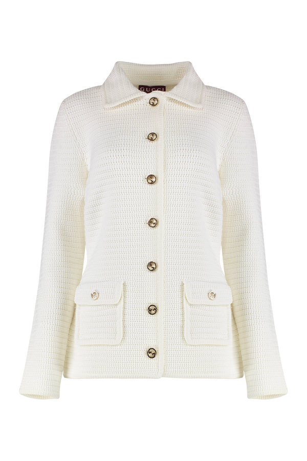 Cotton Cardigan White Cardigans