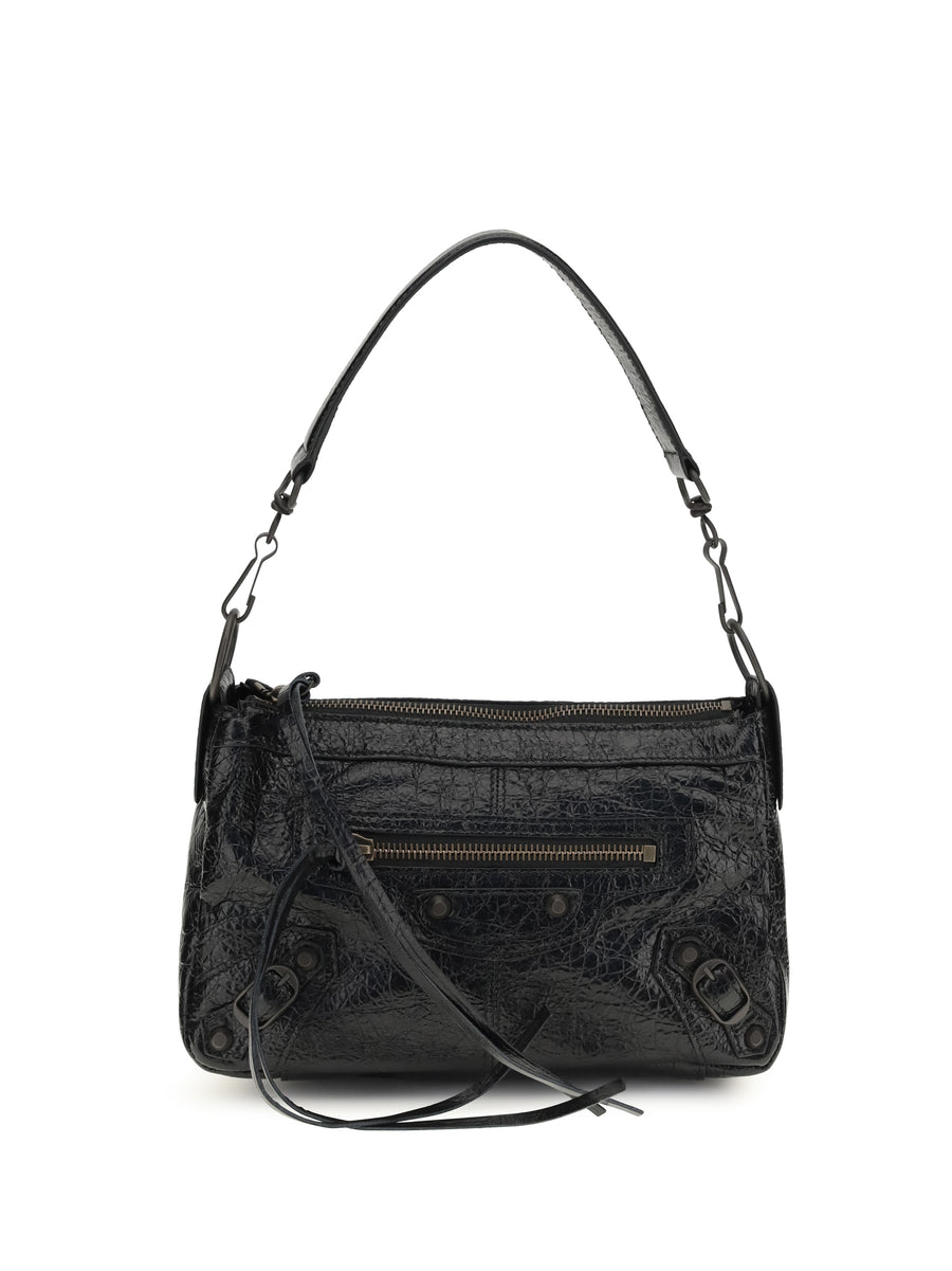 Balenciaga 100% Lamb Ovis Aries shoulder bag in black