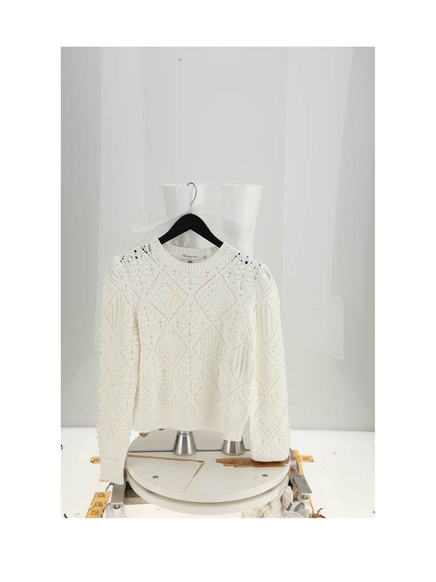 Pullover Ecru Cotton