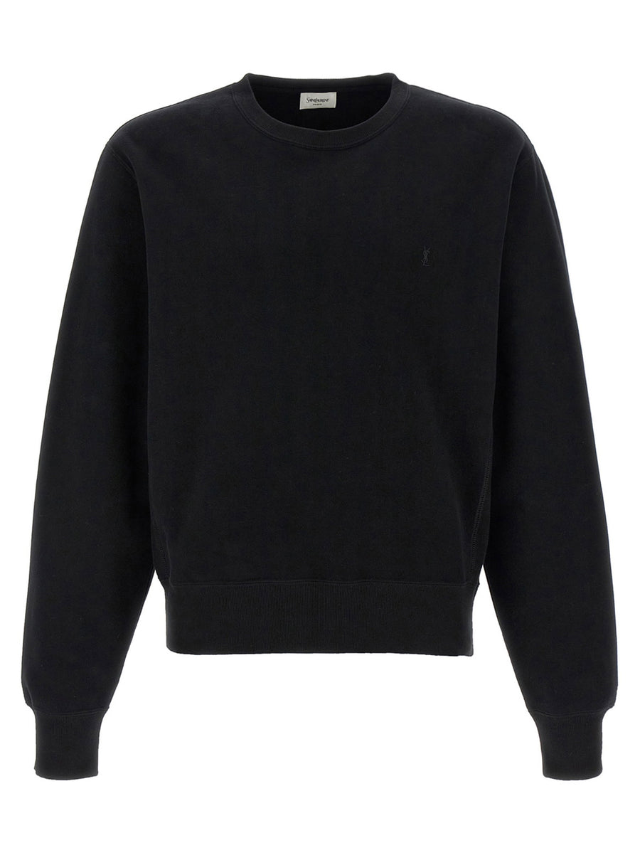 Saint Laurent Cassandre Sweatshirt — Black