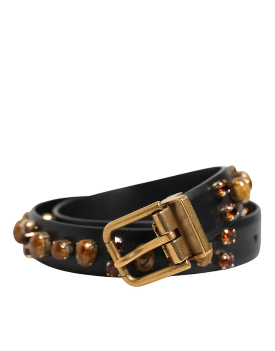 Dolce & Gabbana Leather belt in black