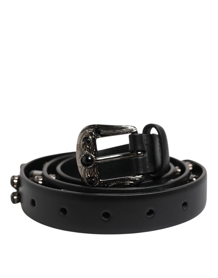 Dolce & Gabbana Leather belt in black