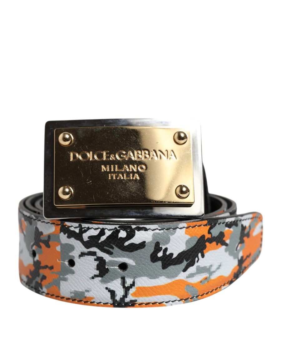 Dolce & Gabbana Leather belt in multicolor