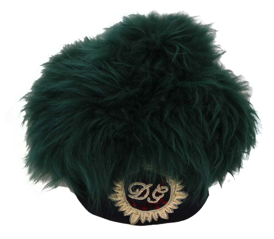 Dolce & Gabbana HAT70209 100% Cashmere beanie in green