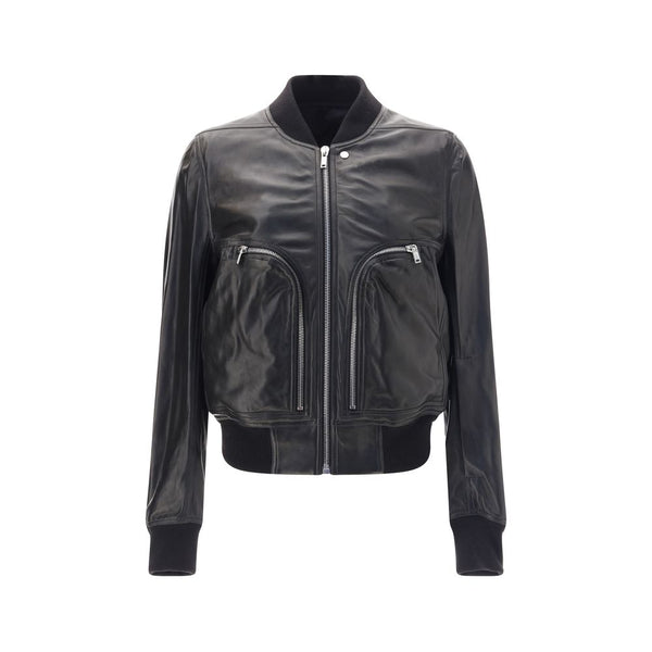 Rick Owens 100% Lamb Leather jacket in black