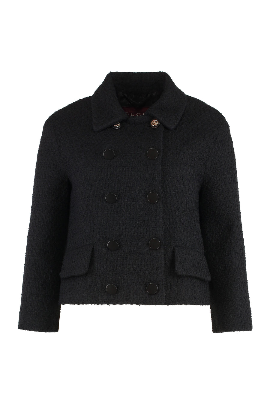 Wool Blend Blazer Black Jacket