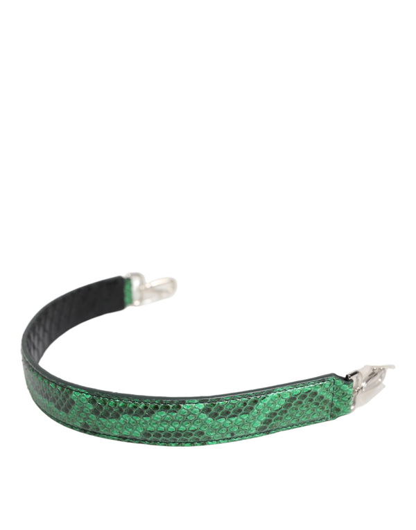 Dolce & Gabbana 100% Python Leather shoulder bag strap in green