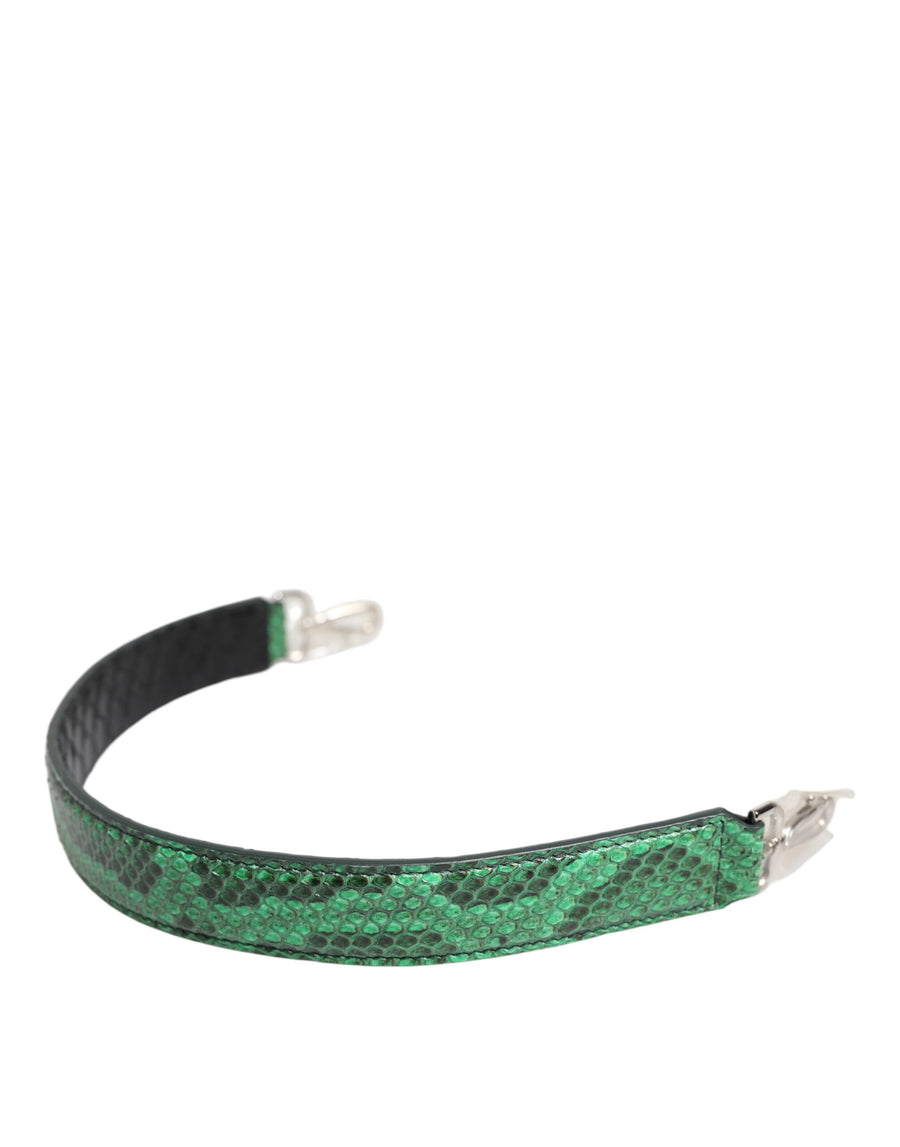 Dolce & Gabbana 100% Python Leather shoulder bag strap in green