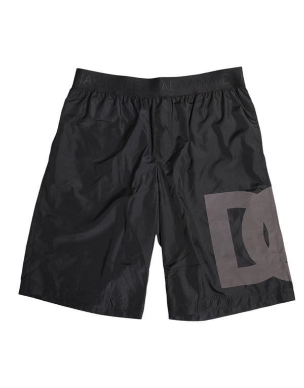 Dolce & Gabbana 100% Polyester; Lining: 85% Nylon bermuda shorts in black