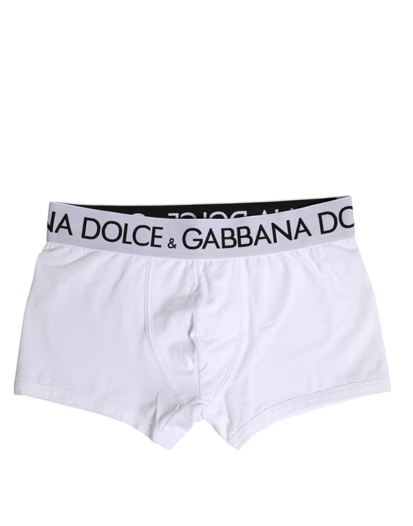 Dolce & Gabbana 95% Cotton boxer brief in white