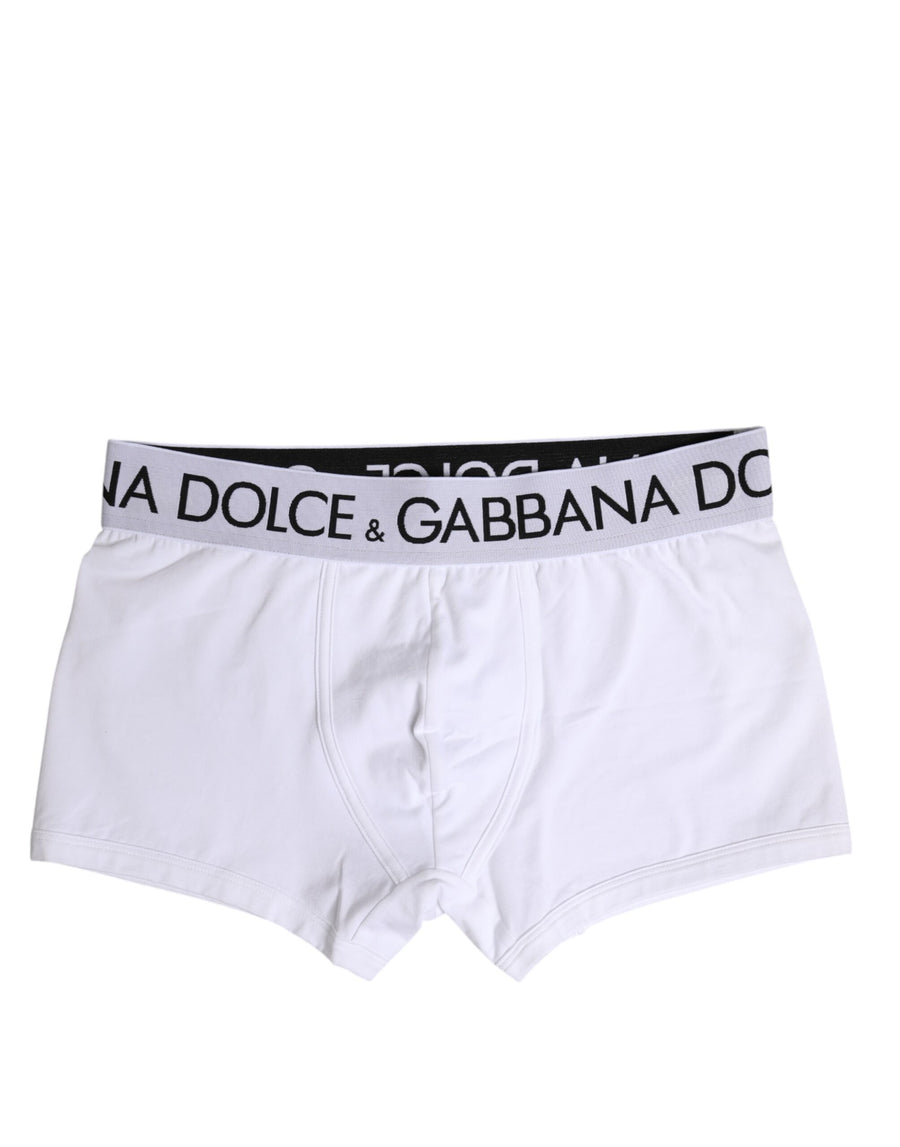 Dolce & Gabbana 95% Cotton boxer brief in white