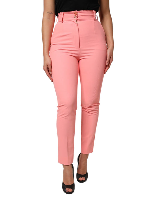 Dolce & Gabbana 57% Polyester trousers in pink