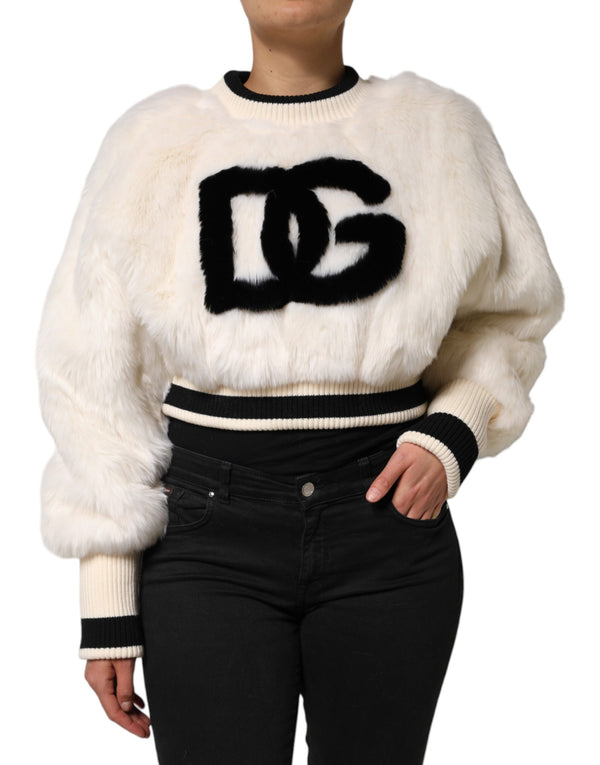 Dolce & Gabbana 85% Acrylic 15% Polyester sweatshirt in white