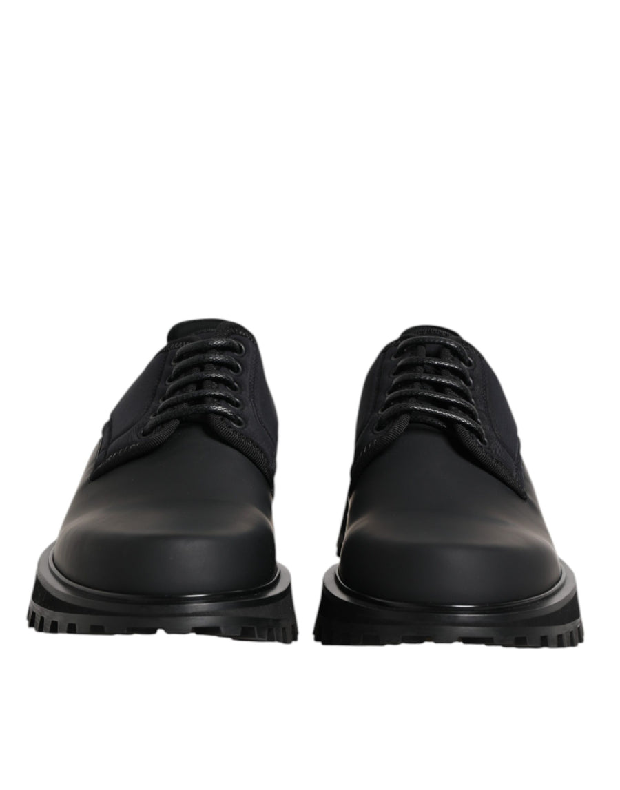 Dolce & Gabbana 65% Calf Leather derby shoe in black