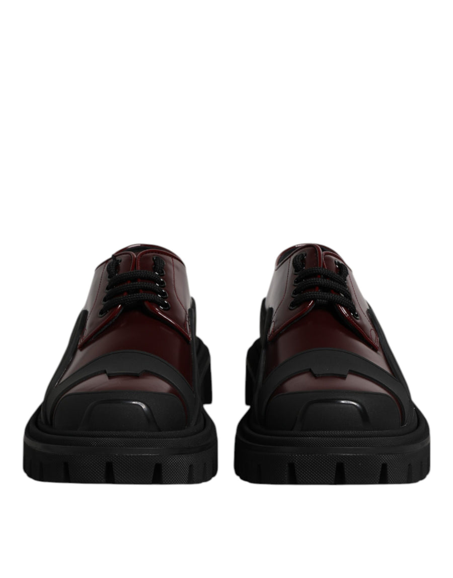 Dolce & Gabbana 100% Calf Leather derby shoe in red
